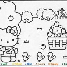 Hellokitty color by number coloring page super coloring pages hello kitty colouring pages coloring pages