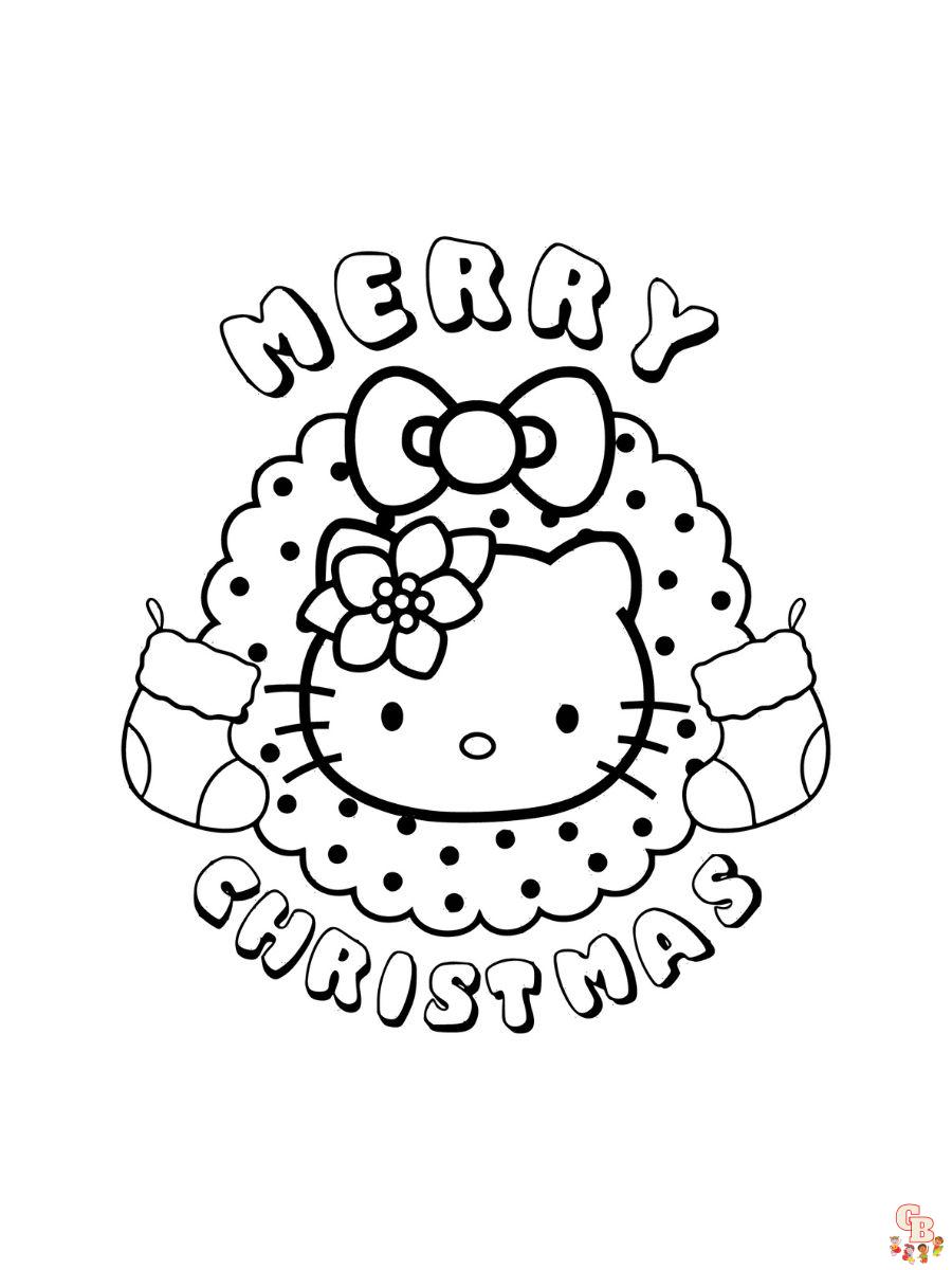 Hello kitty coloring pages