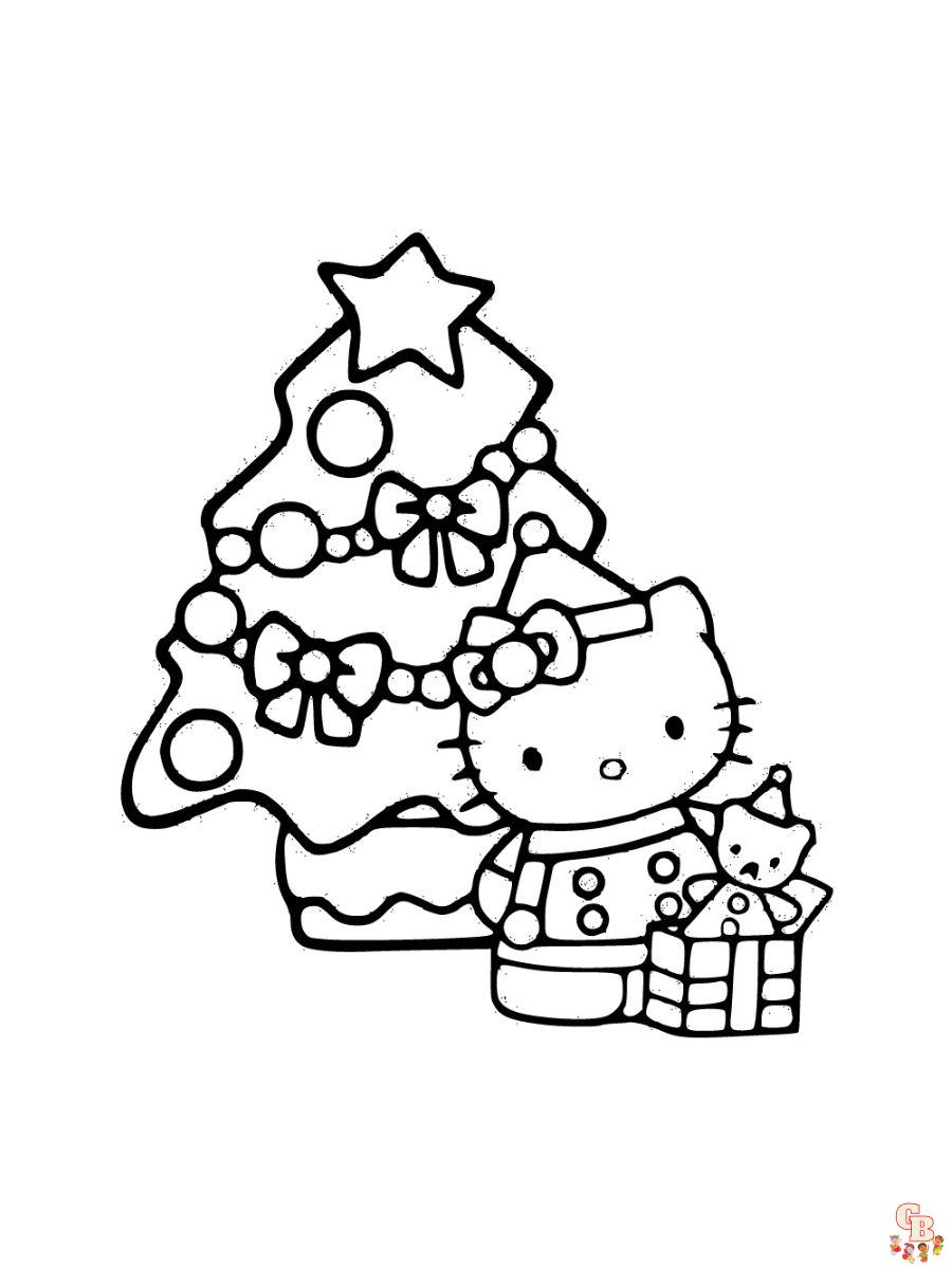 Hello kitty coloring pages