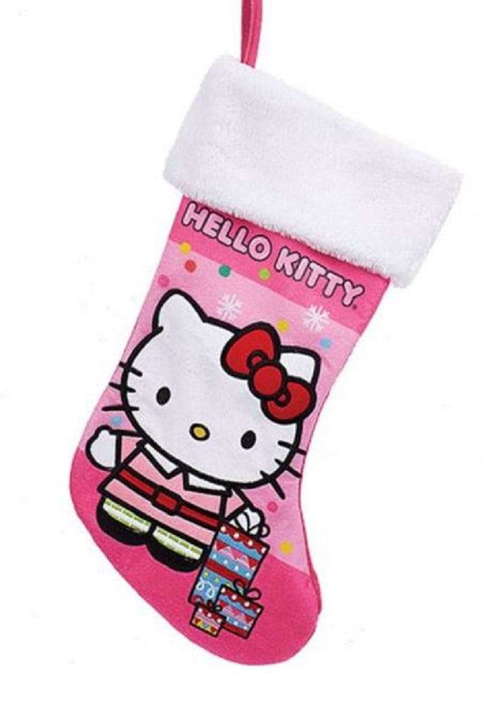 Inch hello kitty christmas applique stocking