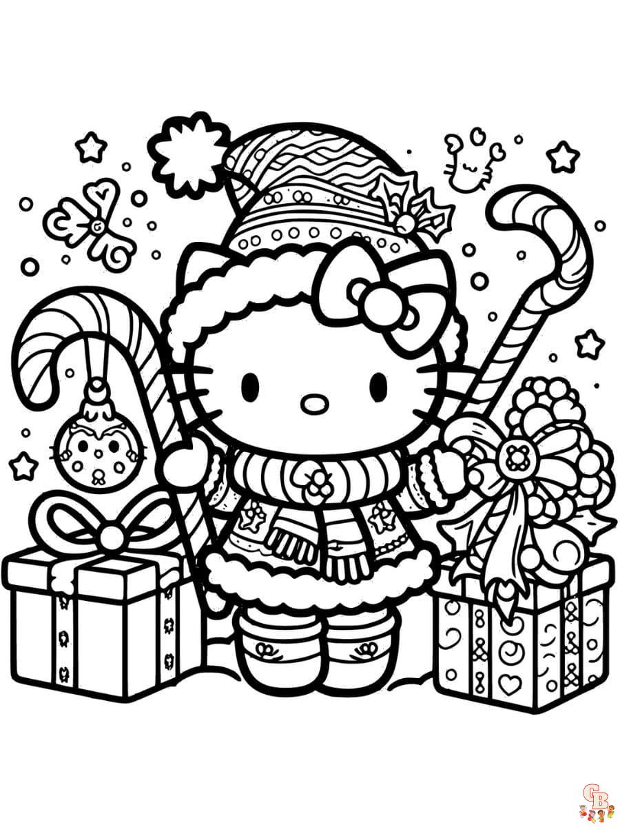 Hello kitty coloring pages