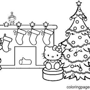 Christmas stockings coloring pages printable for free download