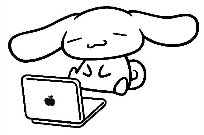 Cinnamoroll coloring pages