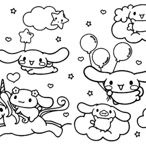 Cinnamoroll coloring pages printable for free download