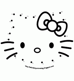 Hello kitty coloring hello kitty dot to do