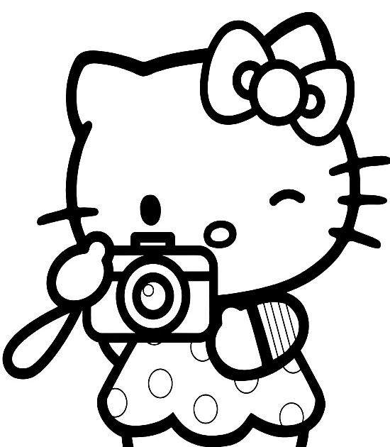 Cute hello kitty print and color pages are what this site is all about