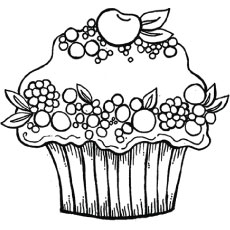 Top free printable cupcake coloring pages online