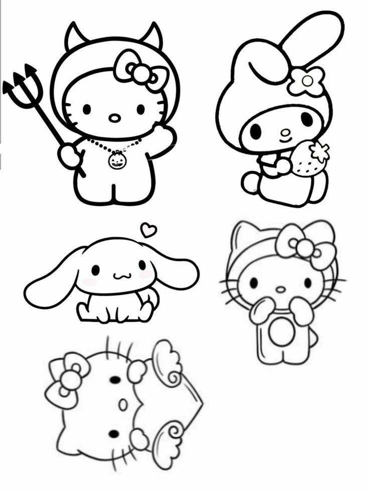 Template drawing hello kitty colouring pages hello kitty coloring hello kitty drawing