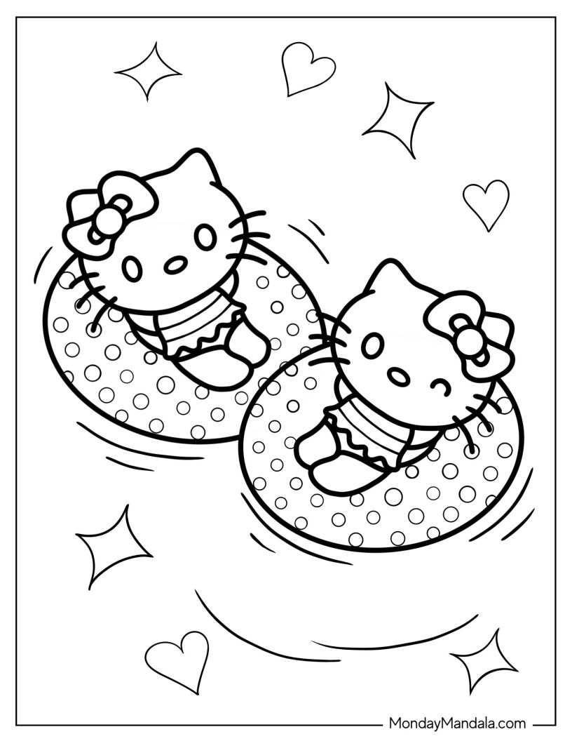 Hello kitty coloring pages free pdf printables hello kitty colouring pages hello kitty coloring kitty coloring