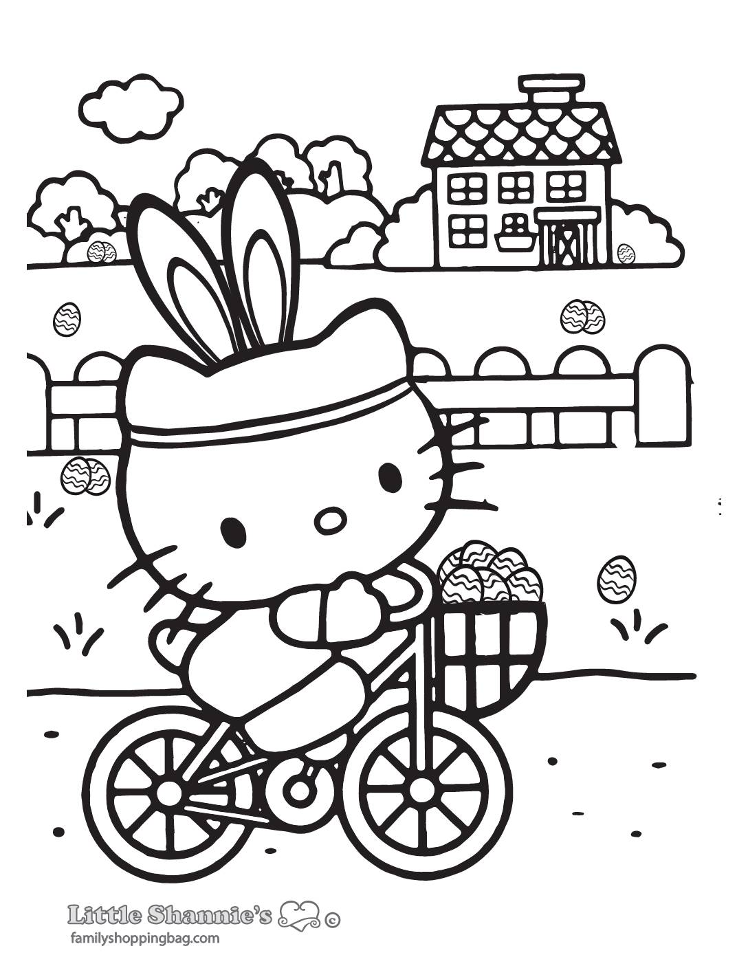 Coloring page easter