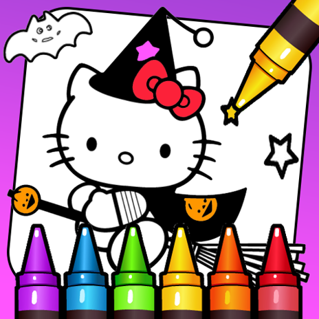 Kitty coloring games for kids