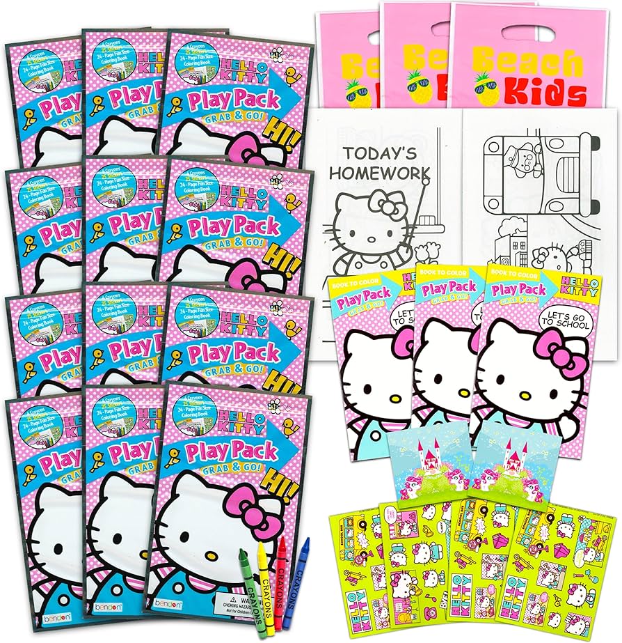 Hello kitty ultimate party favors packs bundle