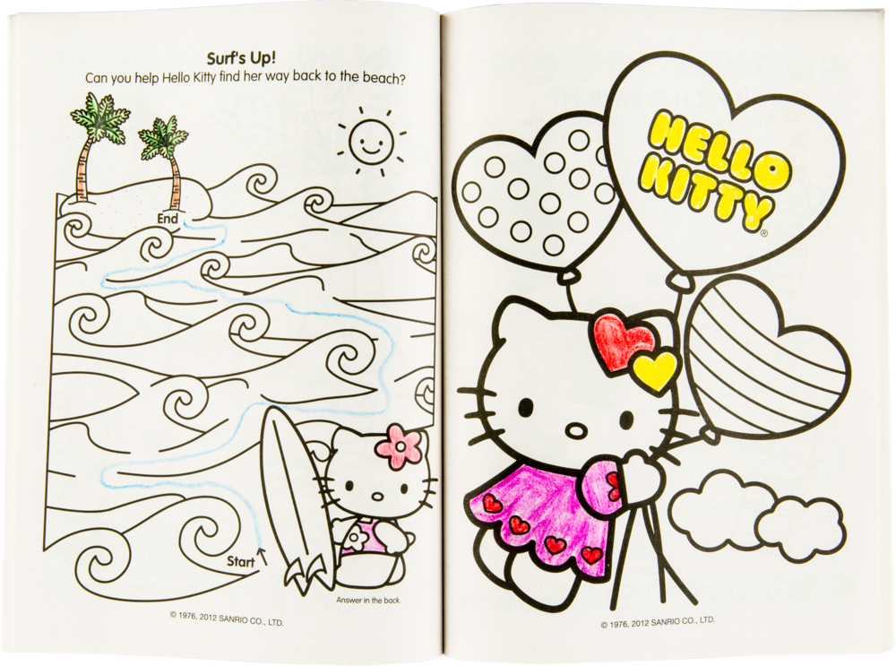 Hello kitty colouring activity book party city