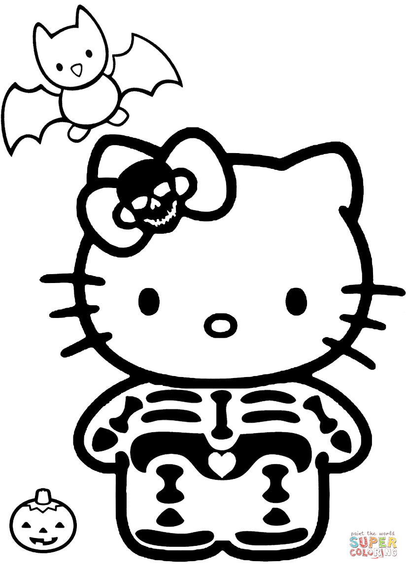 I just a baby â littlealphabets hello kitty halloween coloring