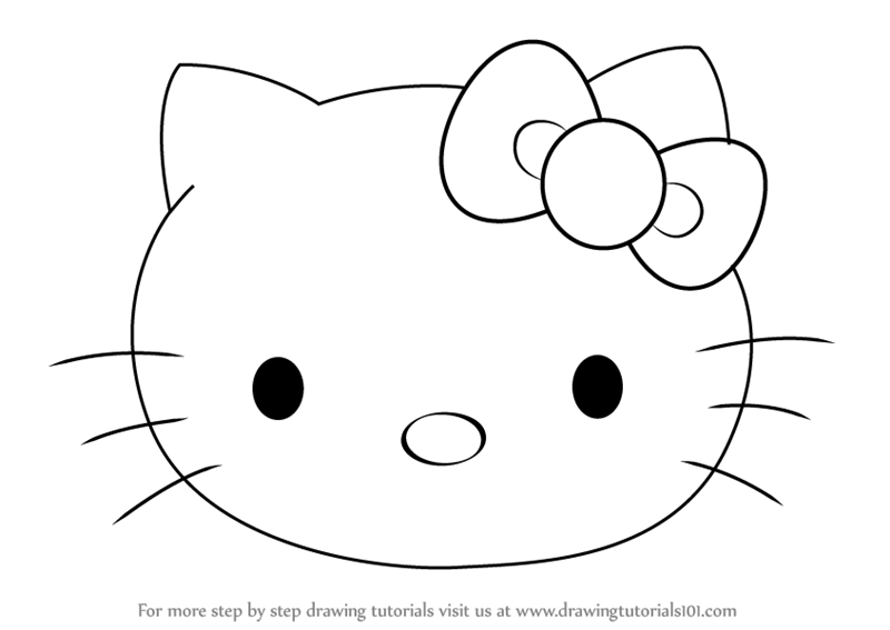 Learn how to draw hello kitty face hello kitty step by step drawing tutorials hello kitty hello kitty images hello kitty drawing