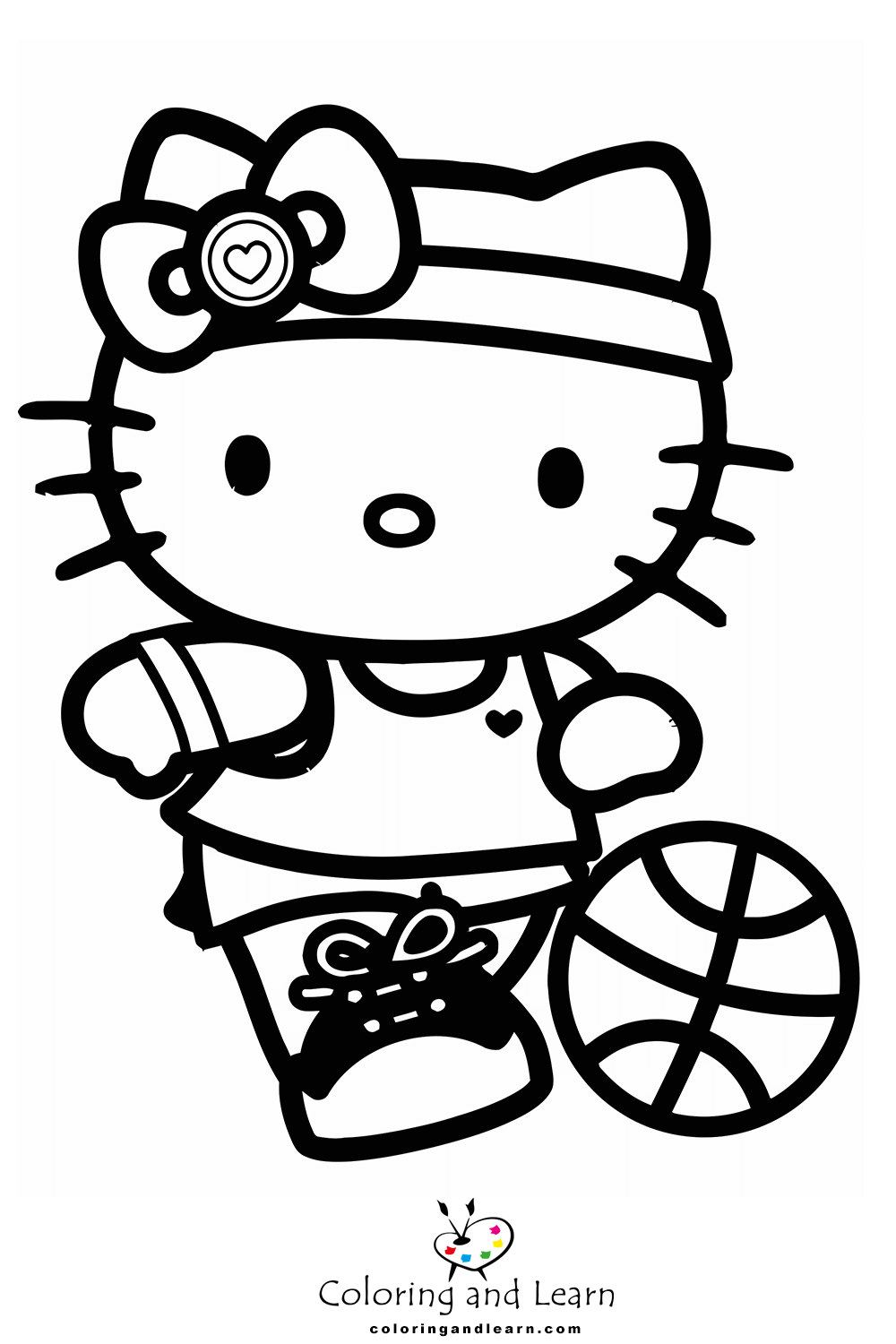 Hello kitty coloring pages