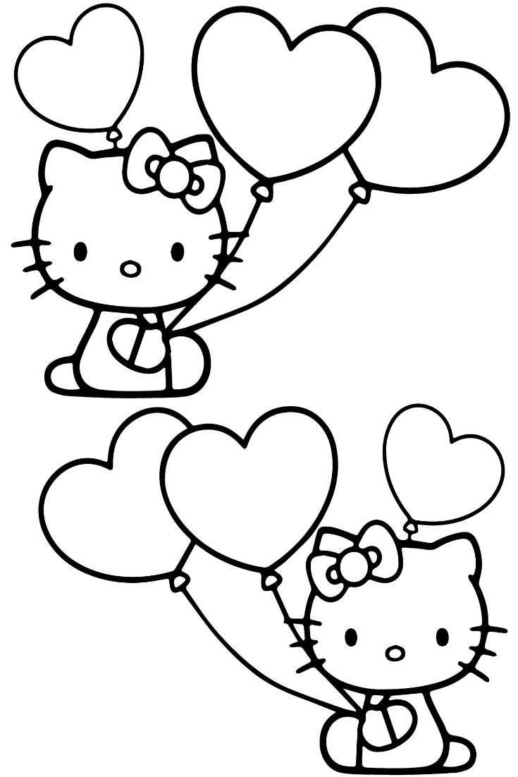 Get inspired with hello kitty coloring pages