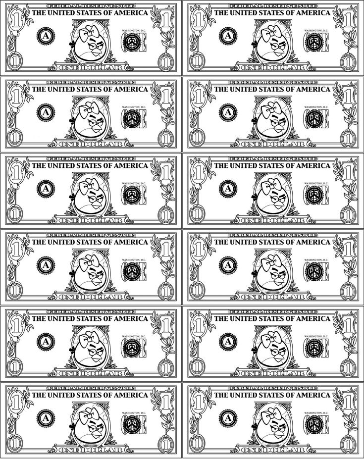 Impressive play money template space coloring pages money template printable play money