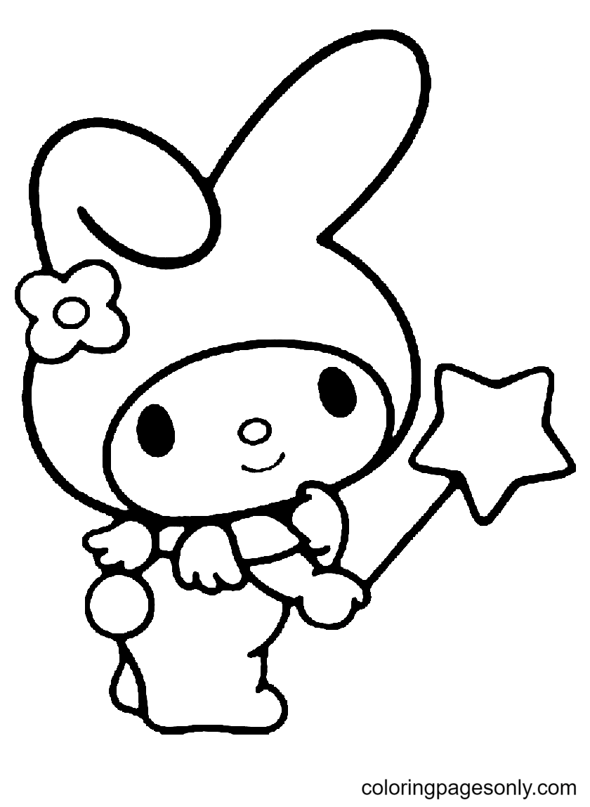 My melody coloring pages printable for free download