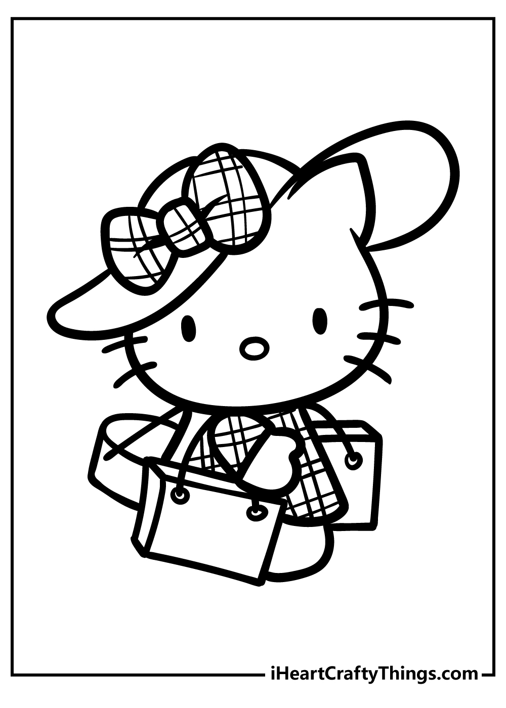 Hello kitty coloring pages free printables