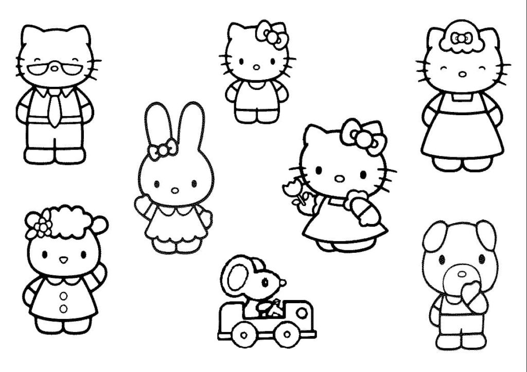 Coloring pages hello kitty for print wonder day â coloring pages for children and adults