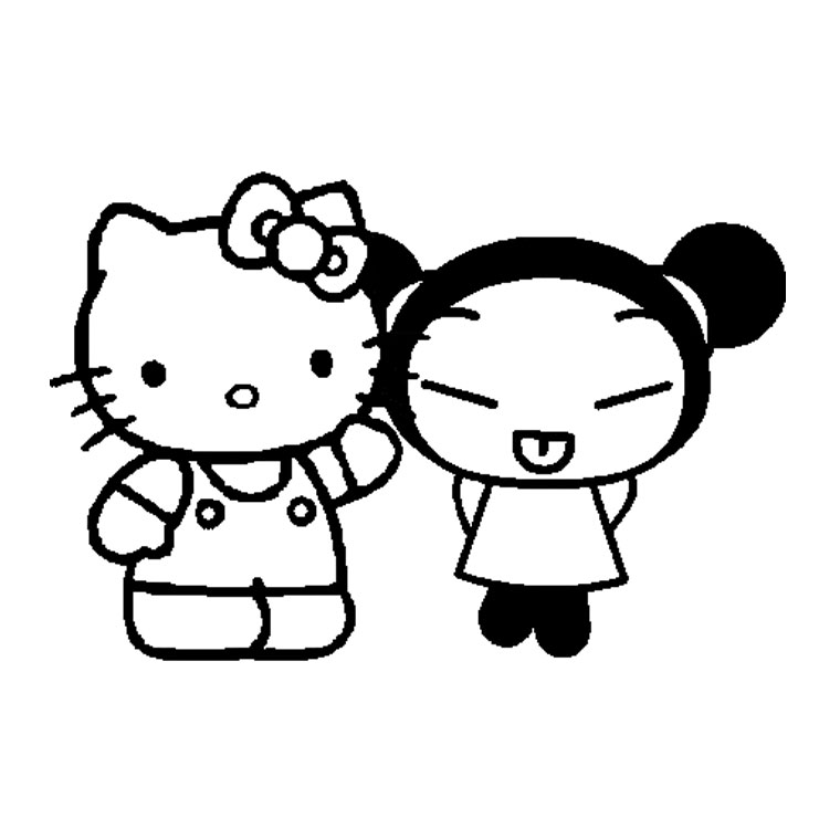 Coloring page hello kitty cartoons â printable coloring pages