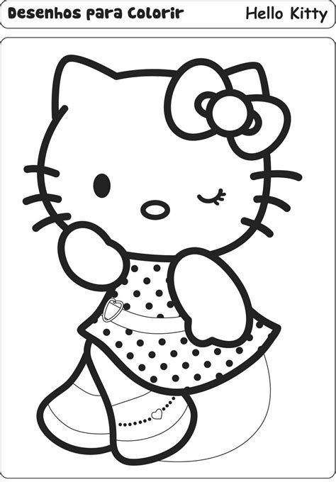 Imprimir desenhos da hello kitty