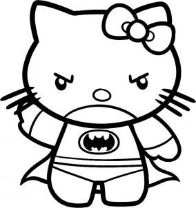 How to draw batman hello kitty hello kitty coloring hello kitty art hello kitty tattoos