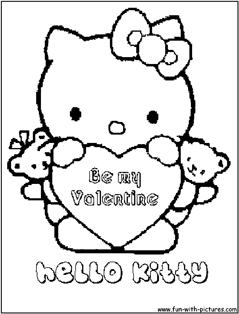 Hello kitty coloring pages