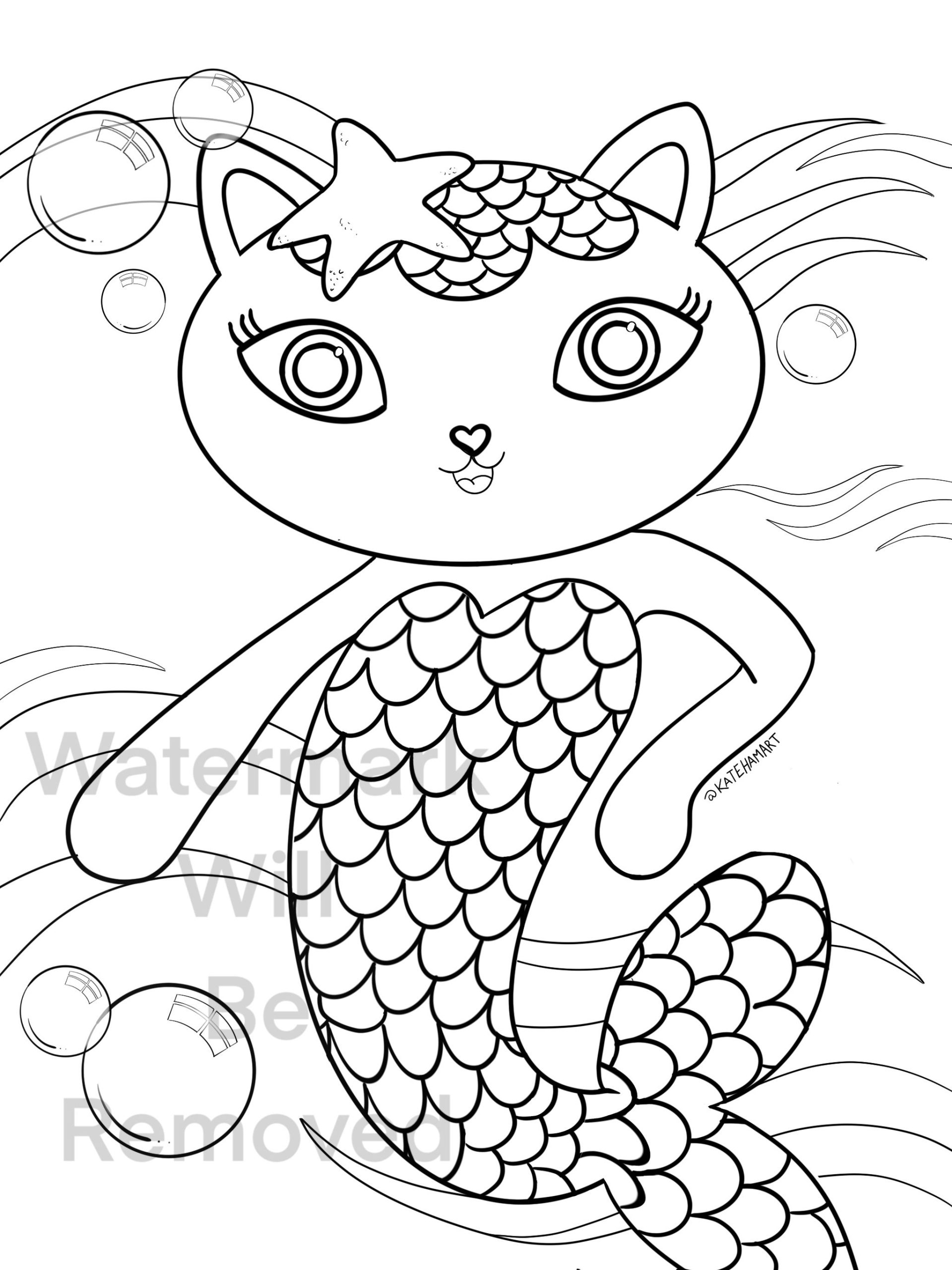 Gabbys dollhouse printable coloring activity sheets