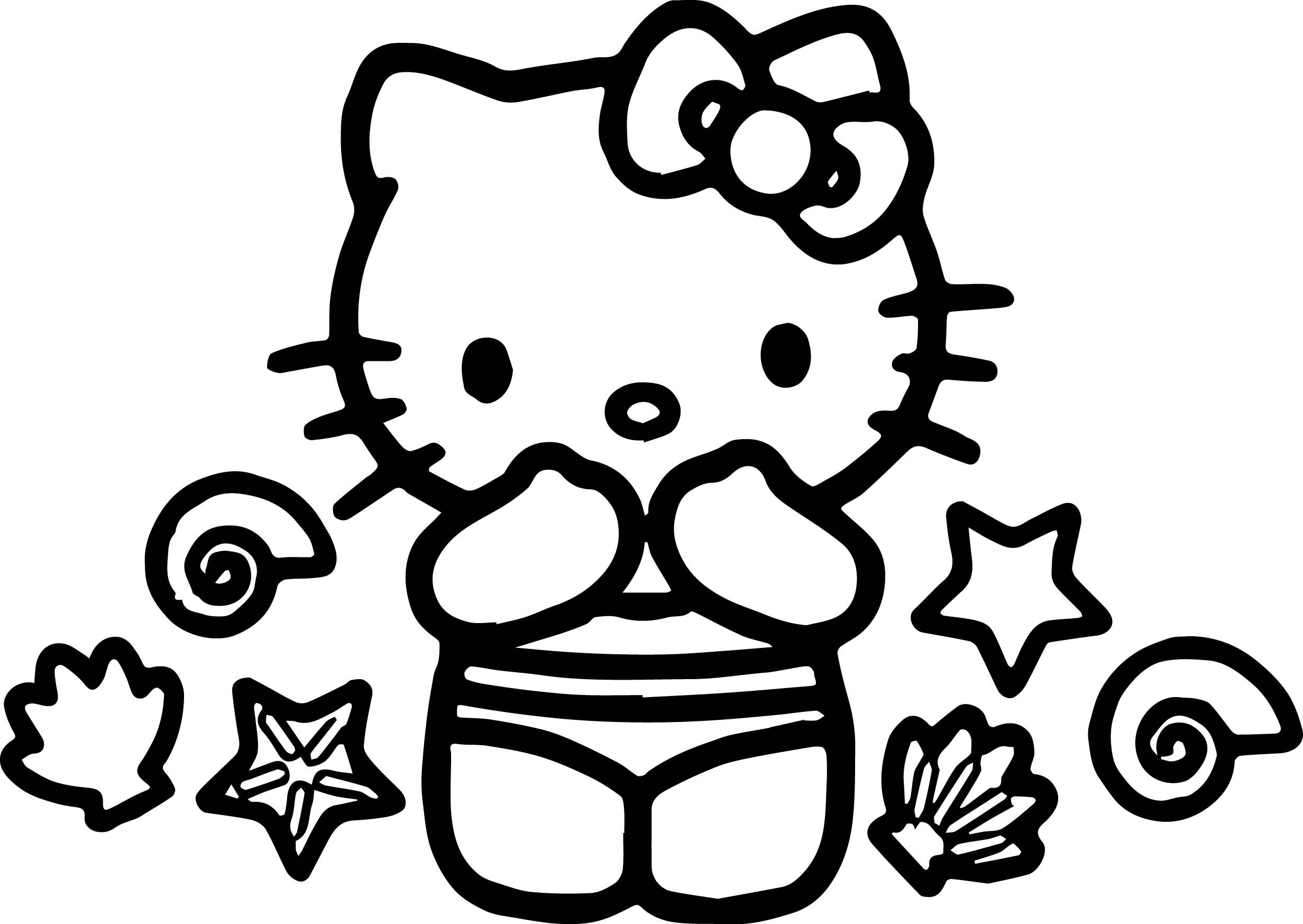 Cool hello kitty summer coloring page hello kitty coloring hello kitty colouring pages kitty coloring