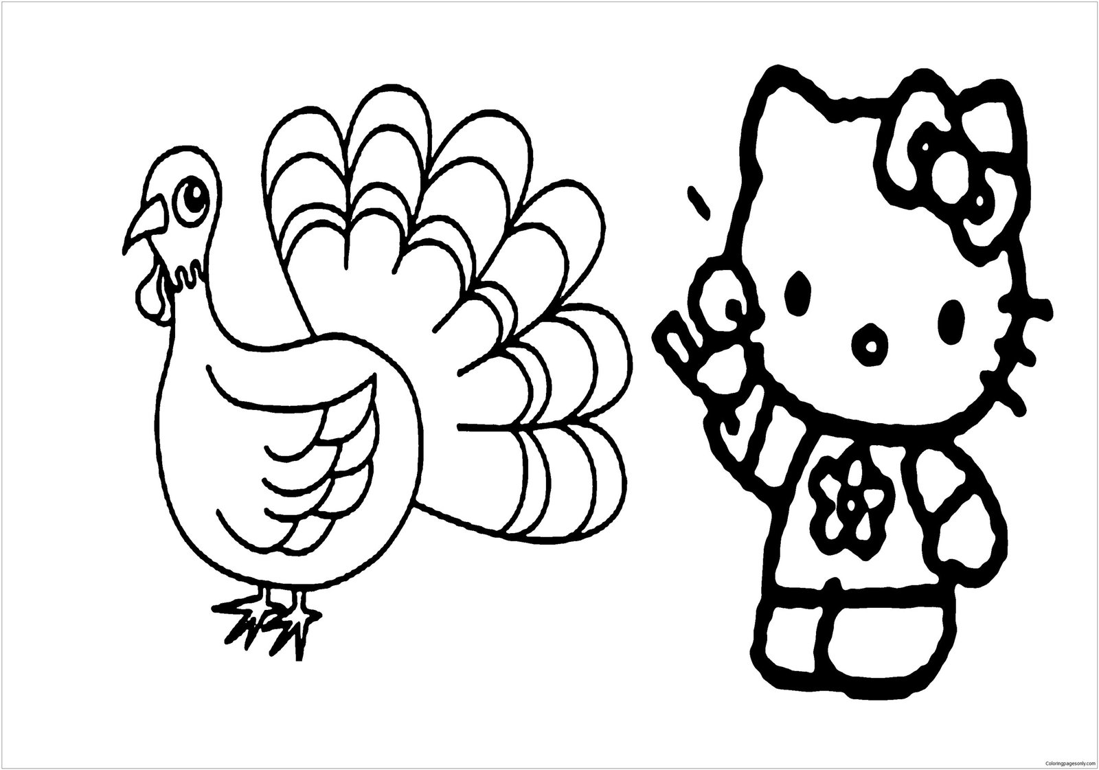 Thanksgiving coloring pages printable for free download