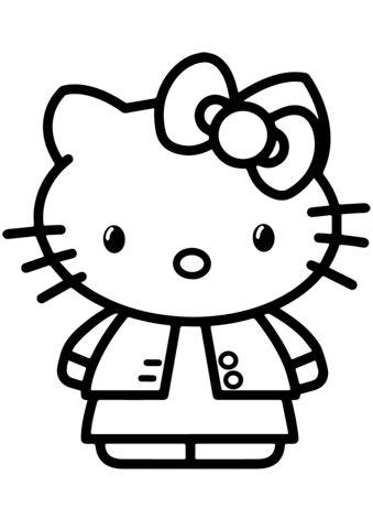 Gambar hello kitty coloring page free printable coloring pages