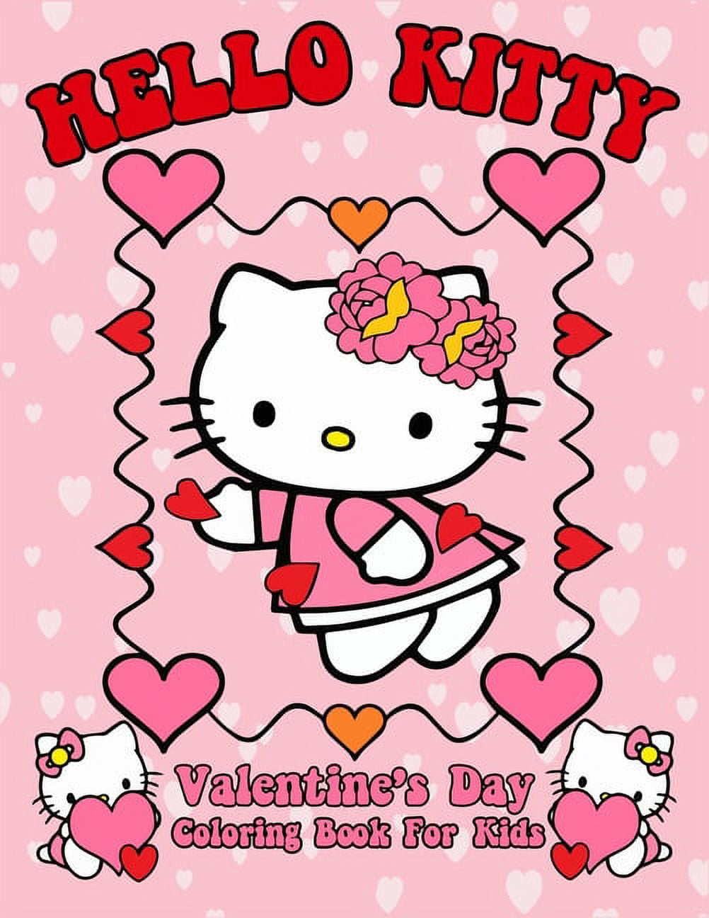 Hello kitty valentines day coloring book for kids kitty lovers colouring pages for showing love in this valentine cute illustration for active little kids paperback