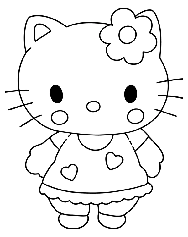 Ðï hello kitty with heart dress