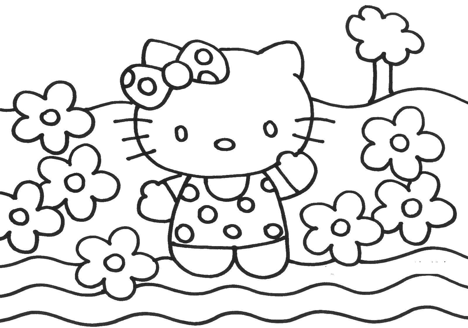 Online coloring pages coloring hello kitty coloring