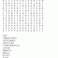 Hello kitty word search