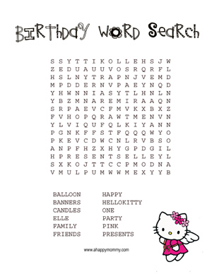 Hello kitty word search my blog