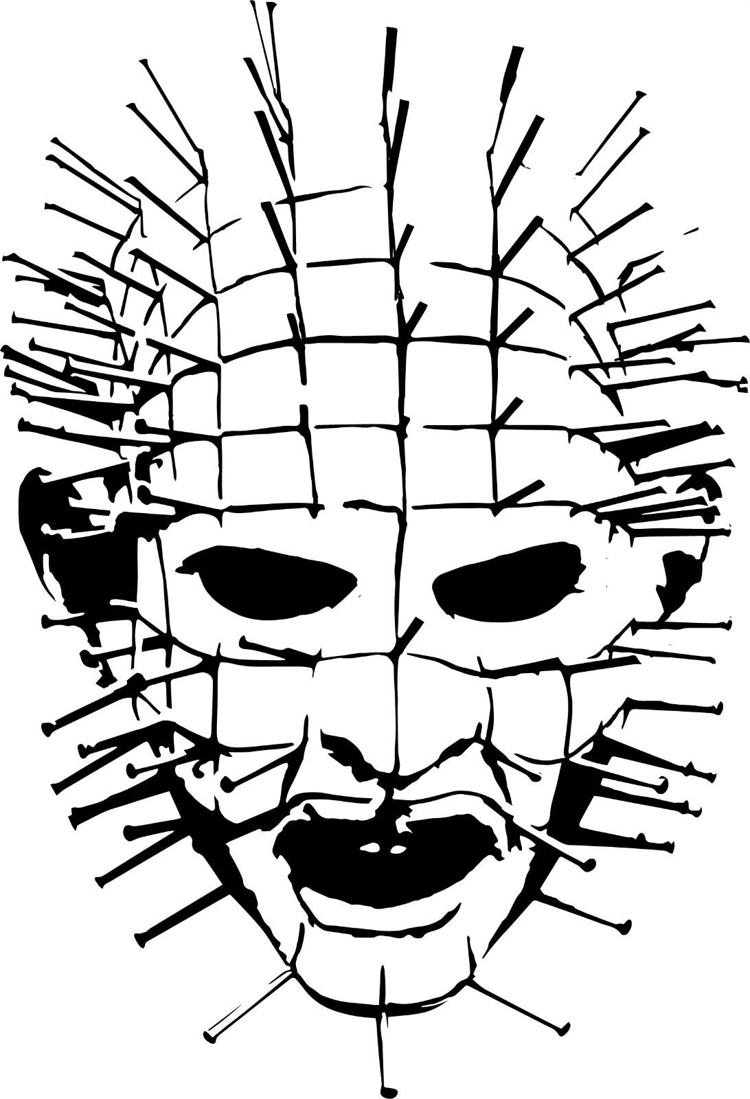 Pinhead vinyl decal sticker hellraiser hellbound heart clive parker horror