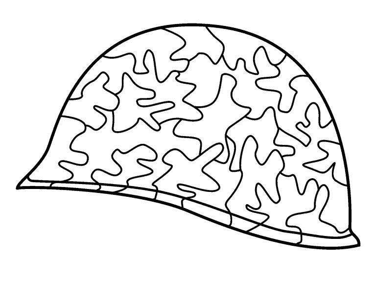 Free coloring page jan army helmet