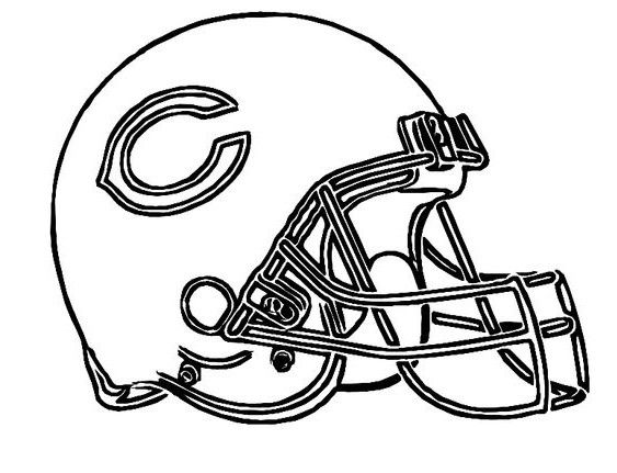 Printable coloring pages football coloring pages chicago bears football cincinnati bengals football