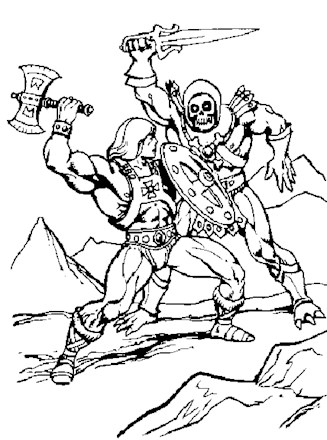 He man coloring page