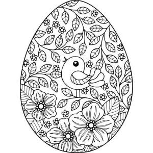 Printable easter egg coloring pages pdf