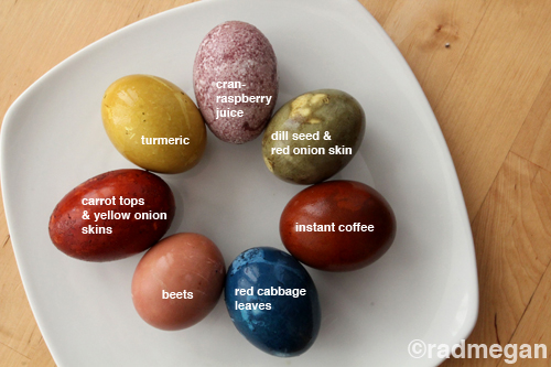 Natural egg dye a rainbow of options