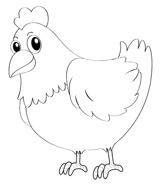 Hen coloring page images