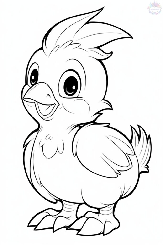 Chicken coloring pages