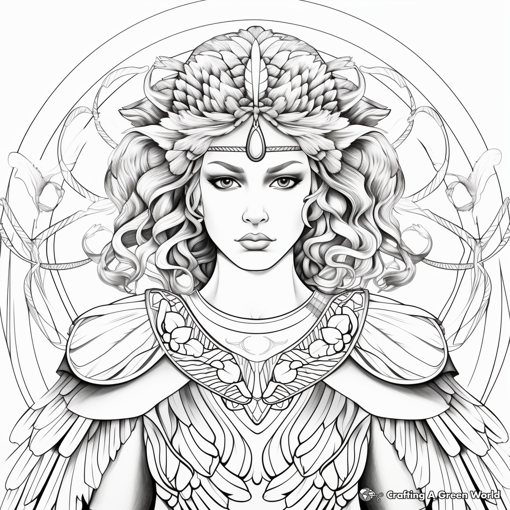 Greek gods coloring pages