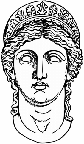 Hera goddess from greek mythology coloring page free printable coloring pages