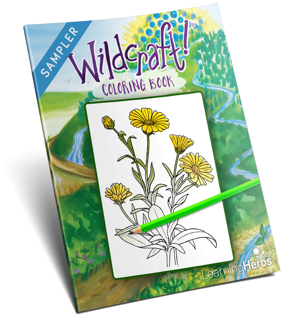 Free herbal coloring book â