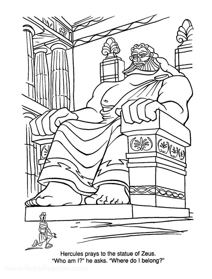 Hercules disneys coloring pages coloring books at retro reprints